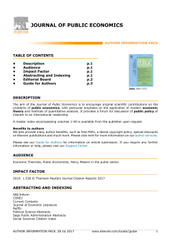 journal of public economics