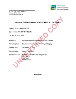subdivision and development appeal board