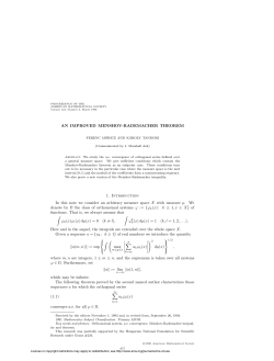 AN IMPROVED MENSHOV-RADEMACHER THEOREM 1