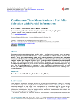 Continuous-Time Mean-Variance Portfolio Selection with Partial