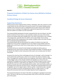 Proposed Installation of Multi-Use Games Area (MUGA) at Gotham