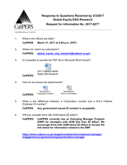 Questions Received During