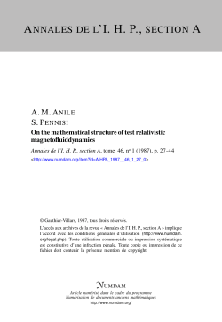 On the mathematical structure of test relativistic