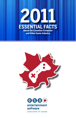 essential facts - Entertainment Software Association of Canada