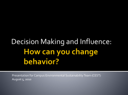 Influence - NCSU Sustainability