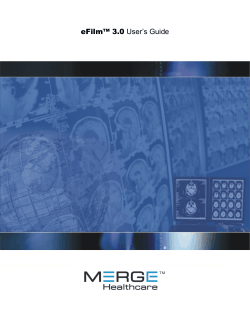 eFilm User Guide - eFilm Workstation