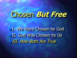 Chosen But Free - Veritas Evangelical Seminary