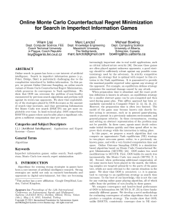 Online Monte Carlo Counterfactual Regret