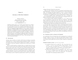 Chapter 9 Automata on Distributed Alphabets