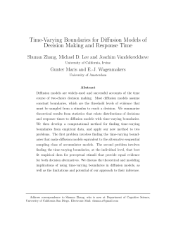 Time-Varying Boundaries for Diffusion Models of Decision Making