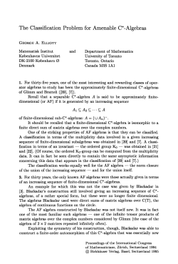The Classification Problem for Amenable C*-Algebras