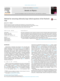 Method for extracting arbitrarily large orbital equations of the