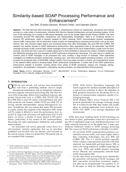 2 WS and SOAP Processing Performance