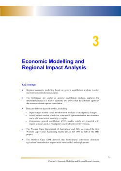Economic Modelling and Regional Impact Analysis