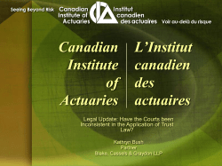 Kathryn Bush - Institut canadien des actuaires