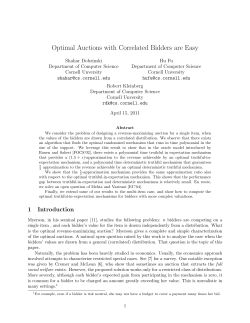 Optimal Auctions with Correlated Bidders are Easy