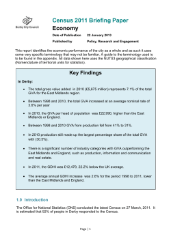 Census 2011 Local Economy Report