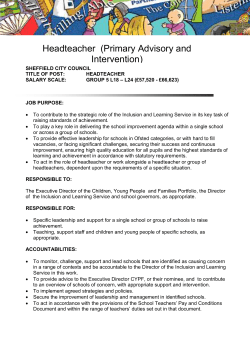 Lead Headteacher