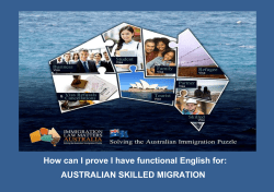 How can I prove I have functional English for: AUSTRALIAN