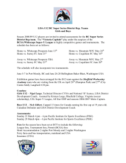 LISA U12 Summer Rep - Lower Island Soccer Association