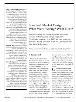 Standard Market Design: What Went Wrong? What