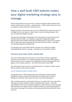 How a well-built CMS website makes your digital marketing strategy