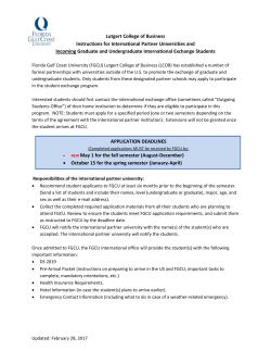 Instructions for Incoming International Exchange Students