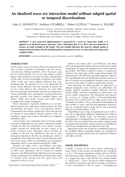 An idealized wave&ndash;ice interaction model without subgrid spatial or