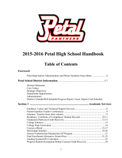 Forward - Petal - Petal School District