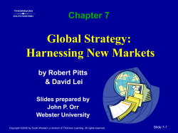 Global Strategy / Powerpoint Slides