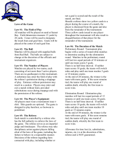 Laws of the Game