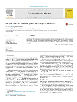 Uniform value for recursive games with compact action sets - IMJ-PRG