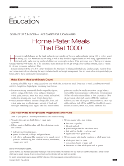 Home Plate: Meals That Bat 1000