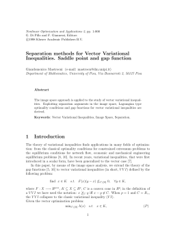 Separation methods for Vector Variational Inequalities. Saddle point