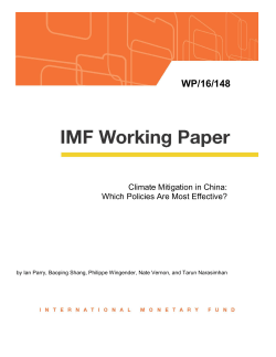 Climate Mitigation in China: Which Policies Are Most Effective?