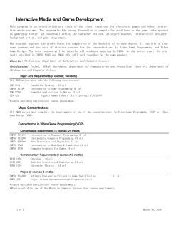 Interactive Media and Game Development