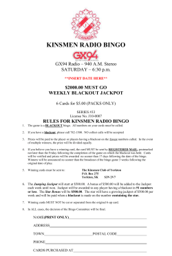 kinsmen radio bingo