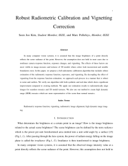 Robust Radiometric Calibration and Vignetting Correction
