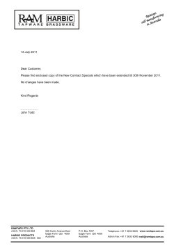 HARBIC RANGE NETT PRICES