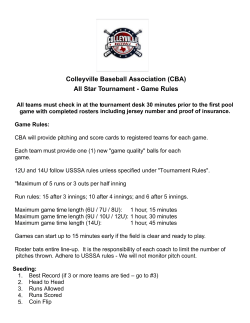 Colleyville Baseball Association (CBA) All Star Tournament