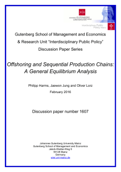 Offshoring and Sequential Production Chains