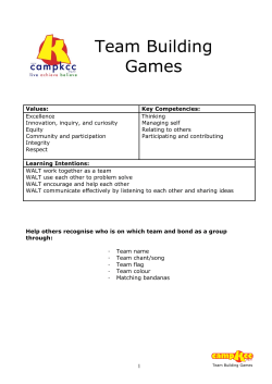 Team Building Games