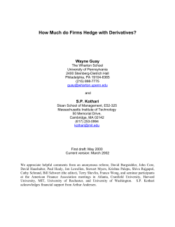 How Much do Firms Hedge with Derivatives?