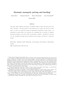 Dynamic monopoly pricing and herding