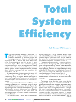 Total System Efficiency - Power Transmission Engineering
