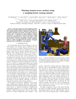 Planning Human-Aware Motions Using a Sampling