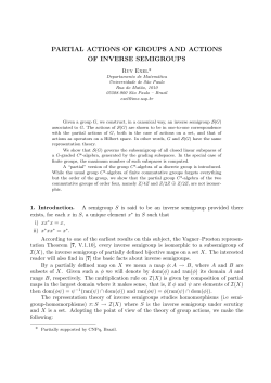 partial actions of groups and actions of inverse - MTM