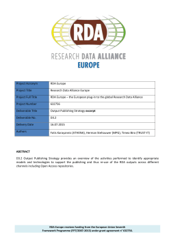 D3.2 Outputs Publishing Strategy