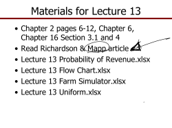 Simulation Models for Risk Analysis Workshop