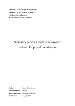 Erasmus University Rotterdam - Erasmus University Thesis Repository